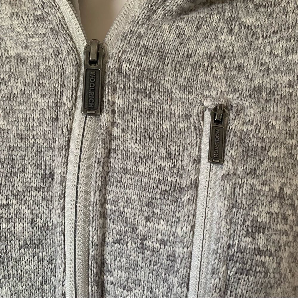 Woolrich grey 1/4 zip sweater size m - Picture 4 of 5